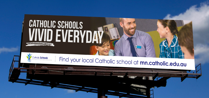 Billboard for Catholic Schools